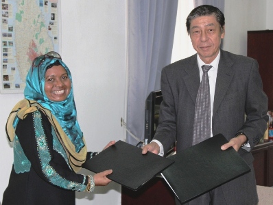 Participants at the ceremony
